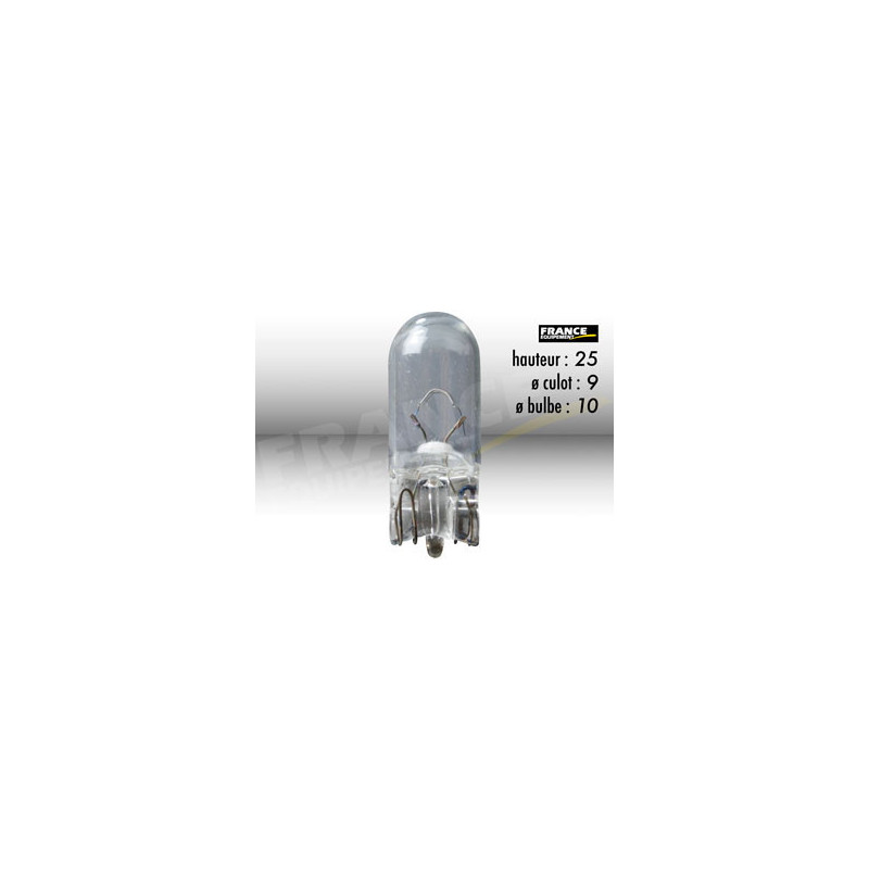 AMPOULE TEMOIN SANS CULOT W2,1x9,5D/W5W-T10 6V3W
