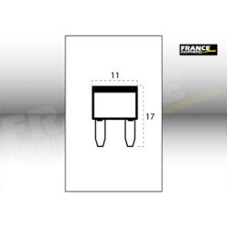 FUSIBLE PLAT MINIATURE ENFICHABLE 2A 11x17mm