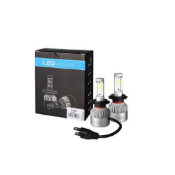 2 AMPOULES PHARE LED TYPE H7 12V55W - 8000 lumens/6500k