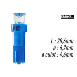 AMPOULE BLEU TYPE W2x4.6D / T5 12V0.2W