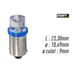 AMPOULE BLEU TYPE BA9S/T4W 12V0.29W