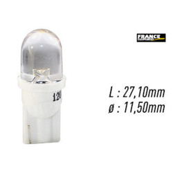 AMPOULE TEMOIN BLANCHE SANS CULOT W2,1x9,5D/W5W-T10 12V0.29W
