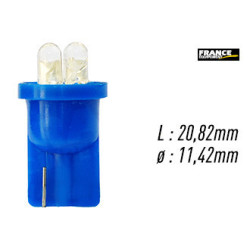 AMPOULE TEMOIN BLEU SANS CULOT W2,1x9,5D/W5W-T10 12V0.96W