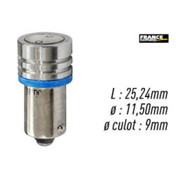 AMPOULE BLEU TYPE BA9S/T4W 12V1W