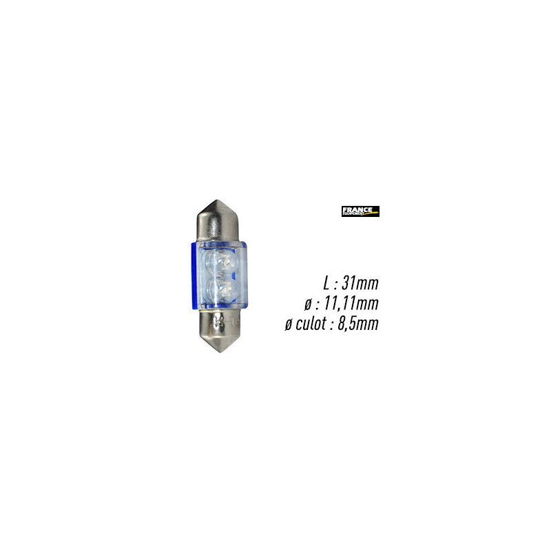 AMPOULE BLEU TYPE S8,5D/C5W 12V0.4W