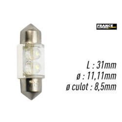 AMPOULE BLANCHE TYPE S8,5D/C5W 12V0.4W
