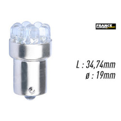 AMPOULE JAUNE TYPE BA15S 12V1.2W