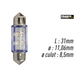 AMPOULE BLEU TYPE S8,5D/C5W 12V0.27W