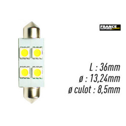 AMPOULE BLANCHE TYPE S8,5D/C5W 12V0.96W
