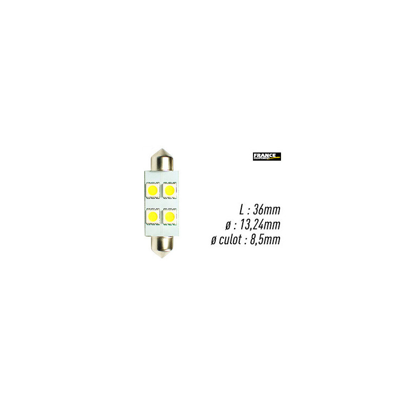 AMPOULE BLANCHE TYPE S8,5D/C5W 12V0.96W