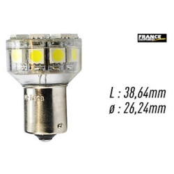 AMPOULE BLANCHE TYPE BAY15D 12V4.32W