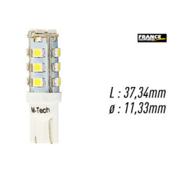 AMPOULE TEMOIN BLANCHE SANS CULOT W2,1x9,5D/W5W-T10 12V1.28W