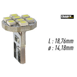 AMPOULE TEMOIN BLANCHE SANS CULOT W2,1x9,5D/W5W-T10 12V0.64W