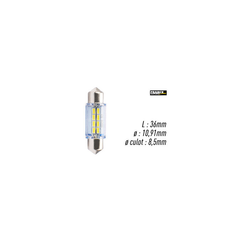 AMPOULE BLANCHE TYPE S8,5D/C5W 12V0.7W