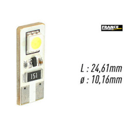 AMPOULE TEMOIN BLANCHE SANS CULOT W2,1x9,5D/W5W-T10 12V0.48W