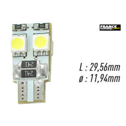 AMPOULE TEMOIN BLANCHE SANS CULOT W2,1x9,5D/W5W-T10 12V1.4W