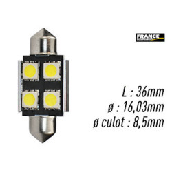 AMPOULE BLANCHE TYPE S8,5D/C5W 12V0.96W