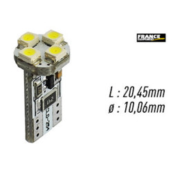 AMPOULE TEMOIN BLANCHE SANS CULOT W2,1x9,5D/W5W-T10 12V0.32W