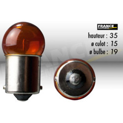 AMPOULE GRAISSEUR / CLIGNOTANTS RING BA15S 12V10W