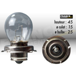 AMPOULE PHARE RING P26S 6V15W