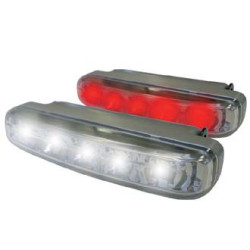 FEUX AVANT/ ARRIERE LEDS (5 LEDS : ROUGE ET BLANC)