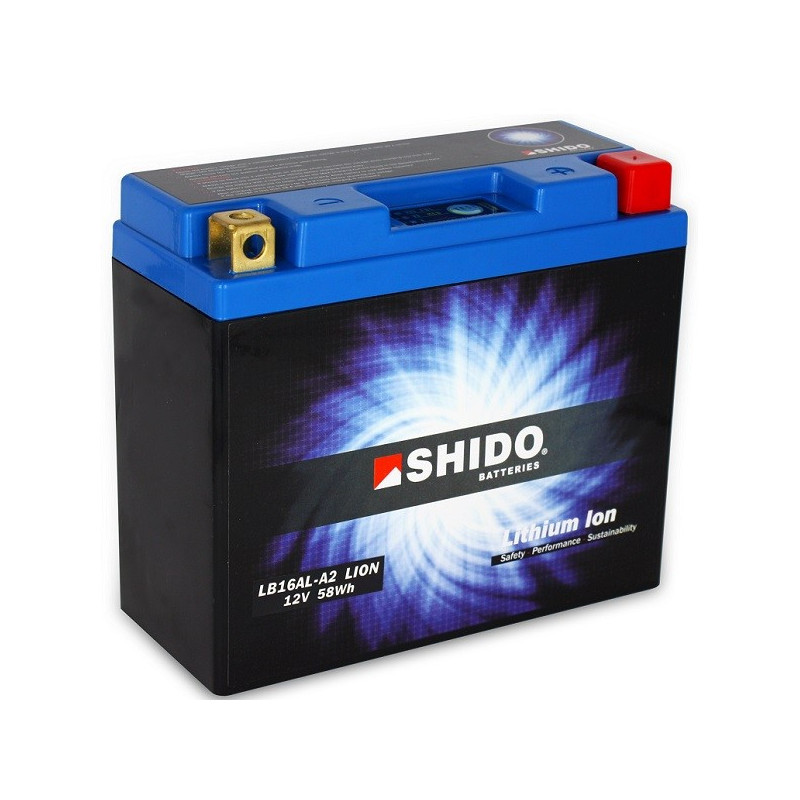 Batterie Lithium Ion SHIDO pour moto LB16AL-A2