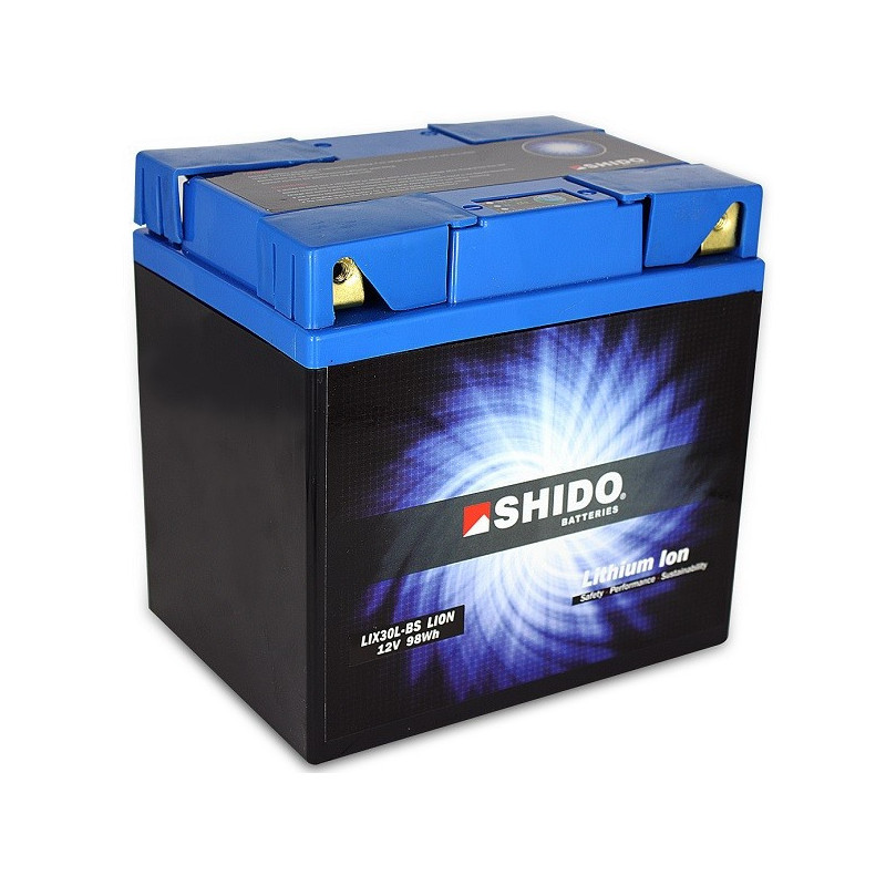 Batterie Lithium Ion SHIDO pour moto LIX30L-BS