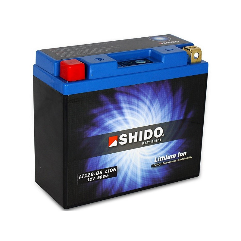 Batterie Lithium Ion SHIDO pour moto LT12B-BS