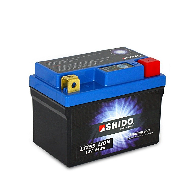 Batterie Lithium Ion SHIDO pour moto LTZ5S