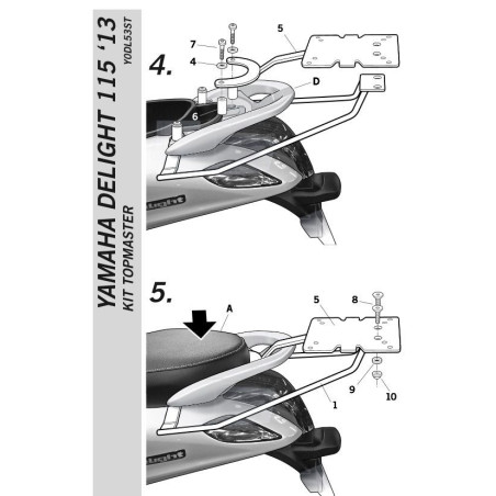 Porte paquet Shad Top Master Y0DL53ST