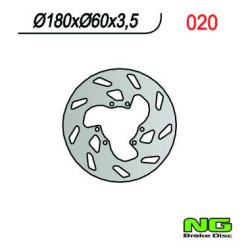 DISQUE DE FREIN NG BRAKE FIXE ARRIERE DROIT
