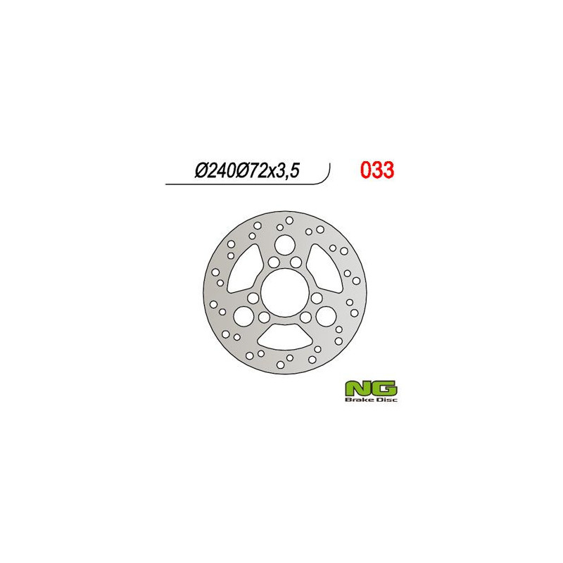 DISQUE DE FREIN NG BRAKE FIXE AVANT GAUCHE