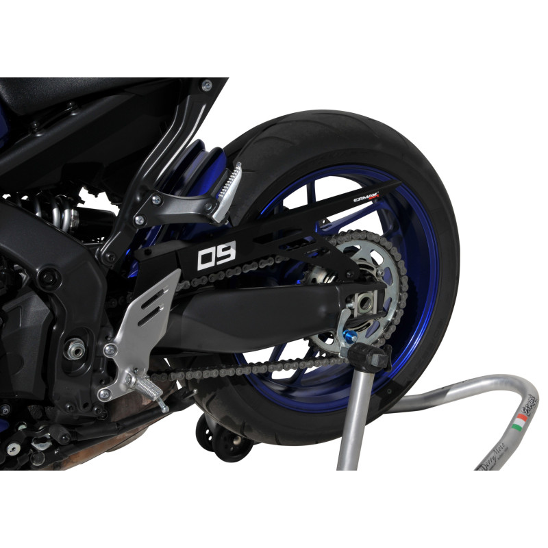 Garde boue arriere evo (avec carter chaine en aluminium anodisé) Ermax pour MT09(FZ 9) 2021 
