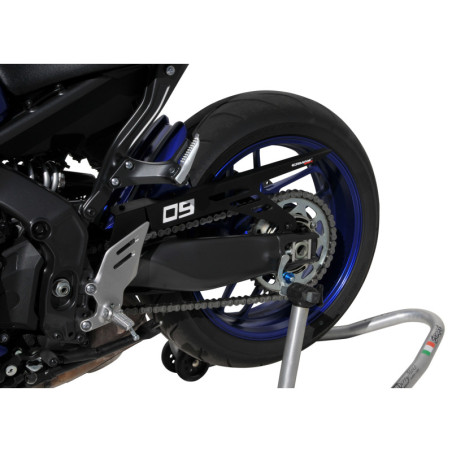 Garde boue arriere evo (avec carter chaine en aluminium anodisé) Ermax pour MT09(FZ 9) 2021 