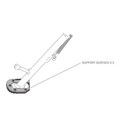 Extension de pied de béquille 20182 Puig pour MT09 2013-2020 et MT09 SP 2017-2020 