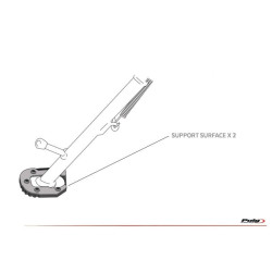 Extension de pied de béquille 20298 Puig pour Yamaha TÉNÉRÉ 700 / RALLY EDITION 2019 et + 