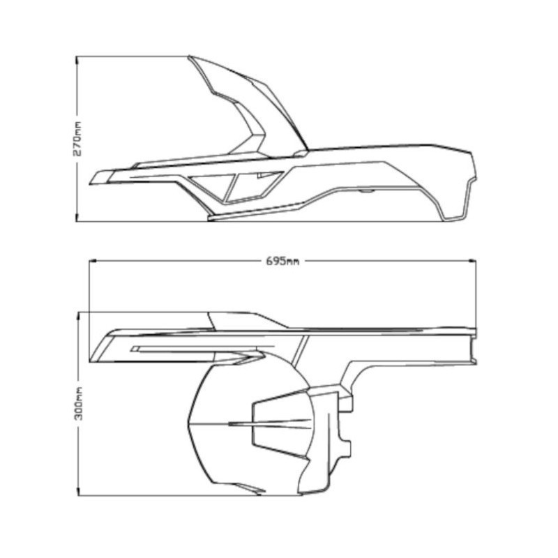 Garde-boue Arrière 20544 Puig pour BMW F900R et F900XR 2020 et + 