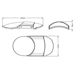Garde-boue avant en tôle fraisée pour Harley Davidson Sportster 883 et 1200 