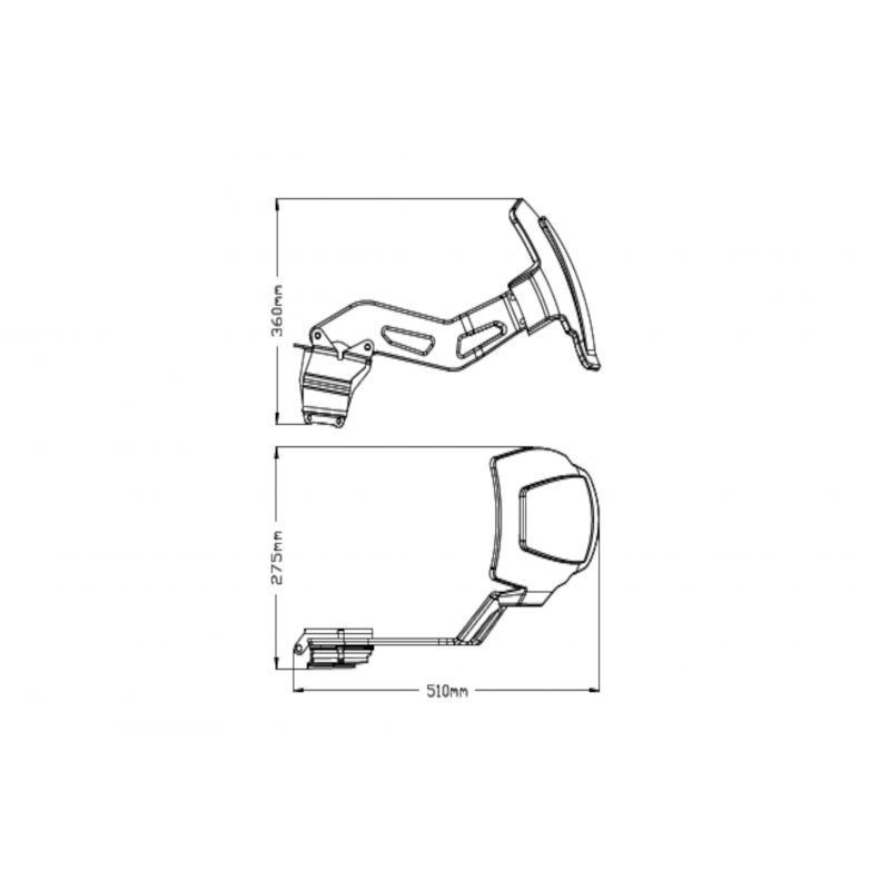 Garde-boue Monobras 3691 Puig pour BMW F750GS et F850GS 2018 et +, F850GS Adventure 2019 et + 