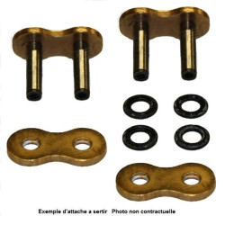 Attache rapide à rivet pour chaine DC 50MZO-G PLS type couleur or 2