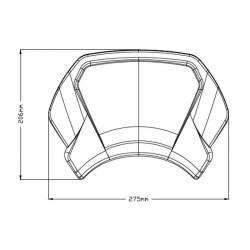 Plaque frontale seule en aluminium 9807 Universel(le)(s) 