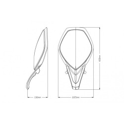 Protection de Phares 9736 - Suzuki DL650 VSTROM et DL650XT V-STROM 2017 et + 
