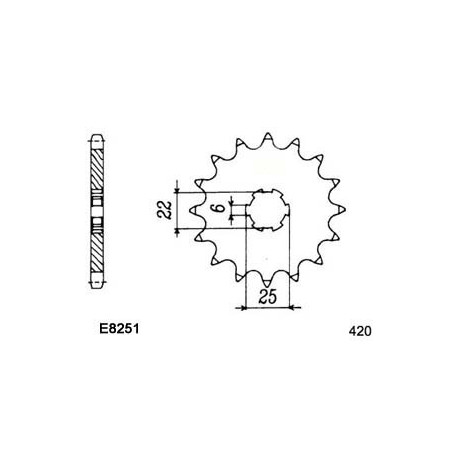 NSR.50 '89/94 15X38 RK420MRU  (AC11)
