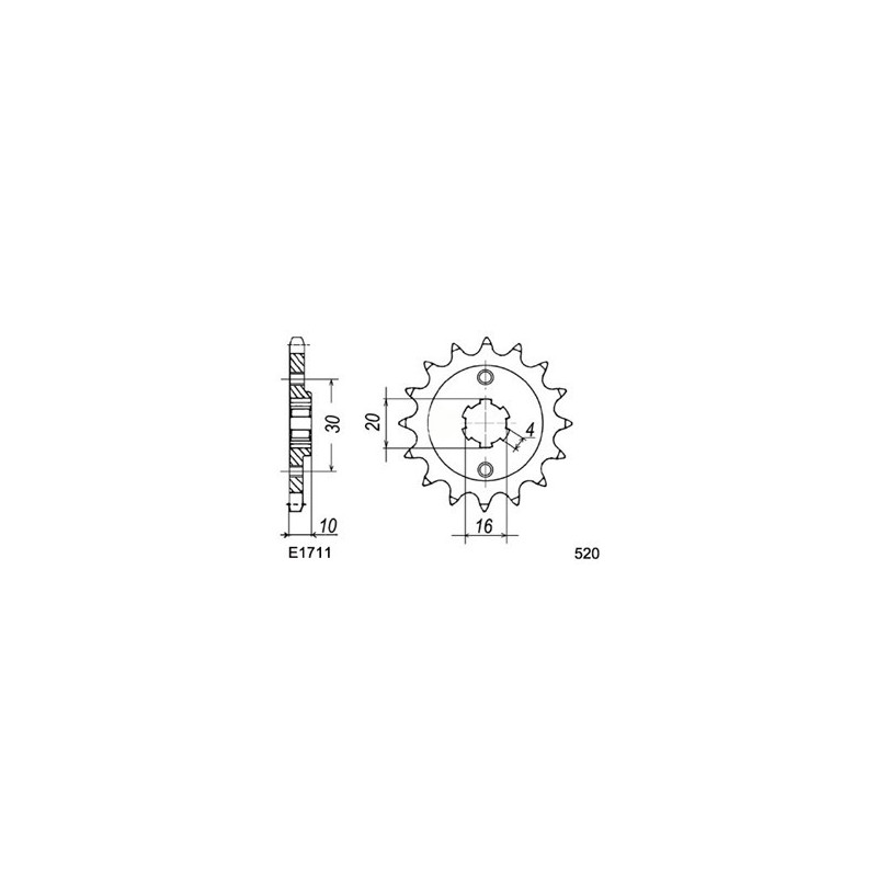 125.FRECCIA C12/SP'88/92 14X41 RK520MXZ