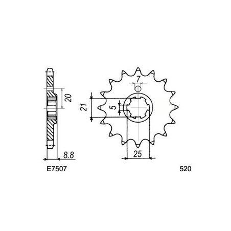 240/250 WMX '87/88 14X46 RK520GXW