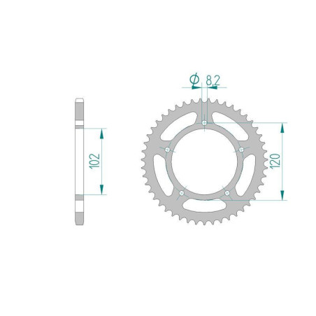 Kit chaine DID  ACIER APRILIA RS 50 2003 à 2005