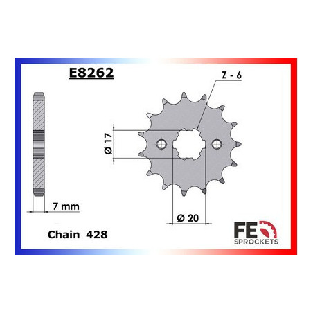 125.COGUAR '99/01 17X48 RK428MXZ