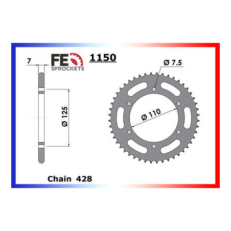 125.COGUAR '99/01 17X48 RK428MXZ
