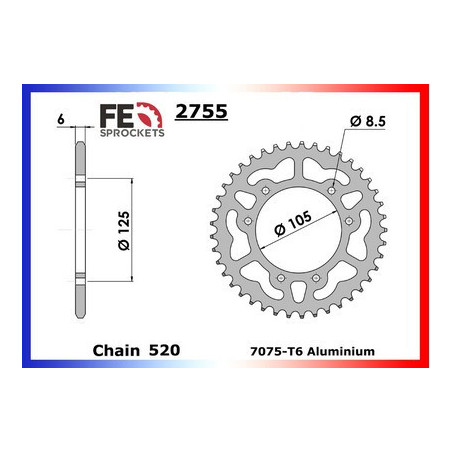 125.PAMPERA '01/02 10X44 RK520MXZ