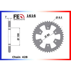 50.TXLC Cour sans amortisseur 15X43 428H 2